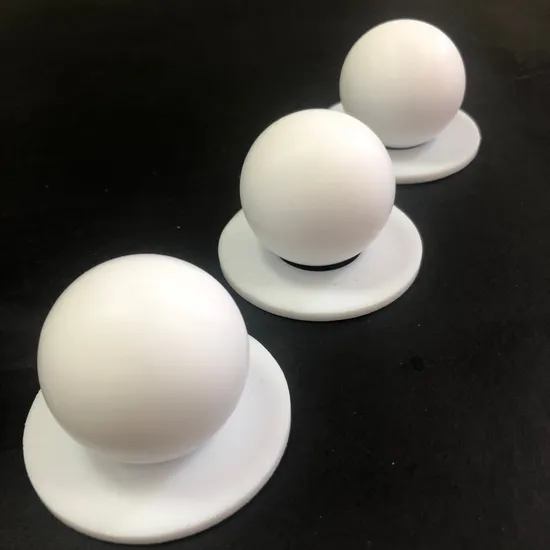 Boule en plastique de valve de cachetage de PTFE de résistance à hautes températures de pompe de diaphragme de 24mm