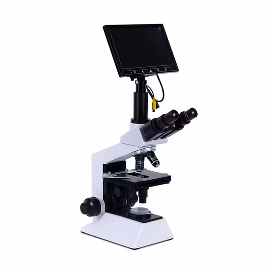 Analyseur d'observation d'ovulation de sperme de sperme d'animal vétérinaire Microscope vétérinaire numérique binoculaire biologique